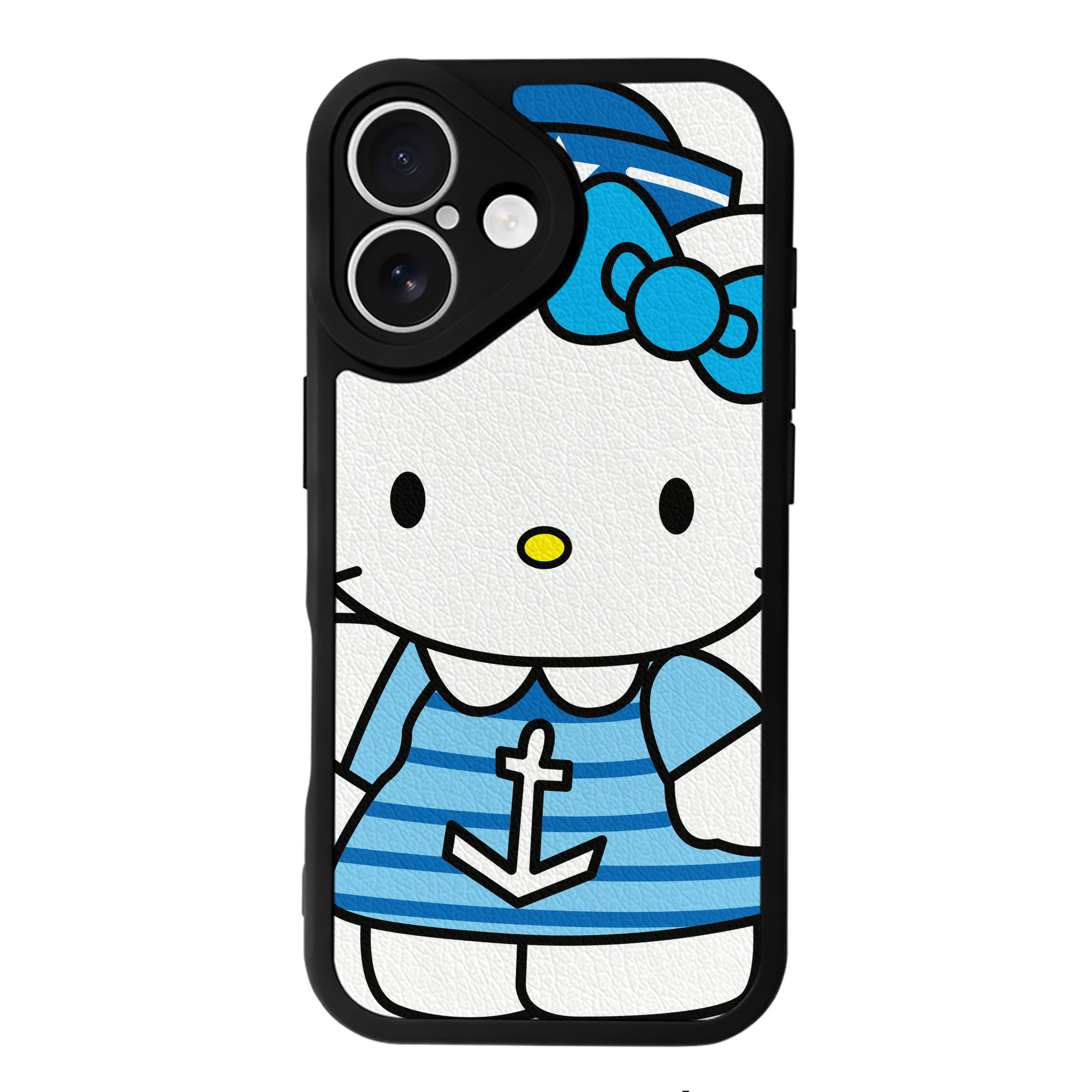 （画像用） Hello Kitty ハローキティ 【iPhone 16シリーズ対応】シリコンスマホケース（レザー調） 材質：シリコン